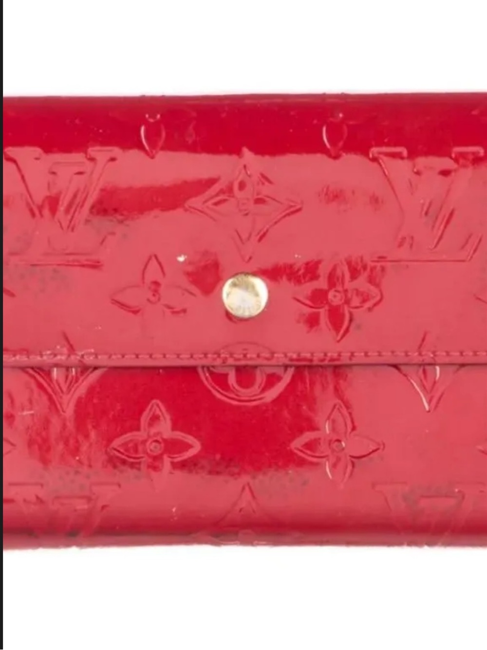 Louis Vuitton Glossy Red Vernis Monogram Wallet